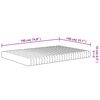 vidaXL Στρώμα Αφρού Medium Soft 140x190 εκ.