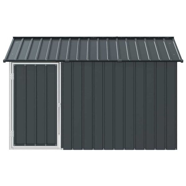 vidaXL Κλουβί Πουλιών με αποθήκευση Ανθρακί 215 x 112 x 141 εκ.