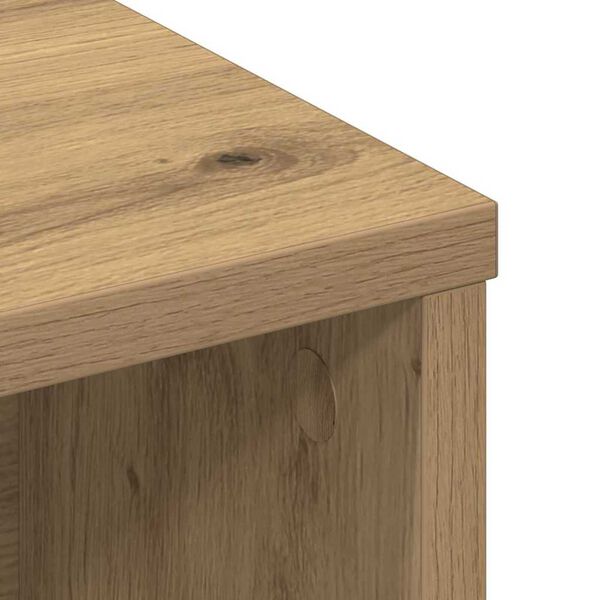 vidaXL Κρεβάτι με Κεφαλάρι με ράφι artisan δρυς 220 x 19 x 101.5 εκ