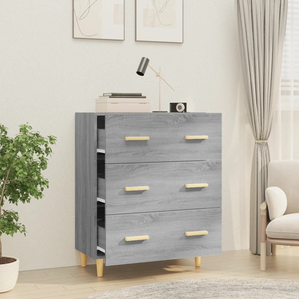 vidaXL Ντουλάπι Γκρι Sonoma 70 x 34 x 90 εκ. από Επεξεργασμένο Ξύλο