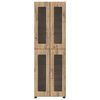 vidaXL Highboard &mu;&epsilon; &rho;ά&phi;&iota; &mu;&epsilon; &pi;ό&rho;&tau;&alpha; FLORIN Artisan Oak 60 x 35 x 182 &epsilon;&kappa;.