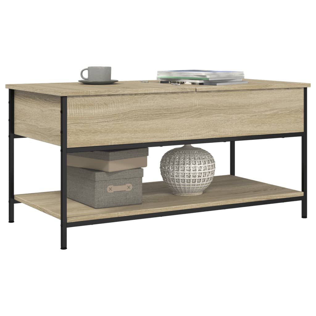 vidaXL Τραπεζάκι Σαλονιού Sonoma Δρυς 100x50x50 εκ. Επεξεργασμένο Ξύλο