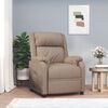 vidaXL Πολυθρόνα Μασάζ Ανακλινόμενη Καπουτσίνο Συνθ. Δέρμα