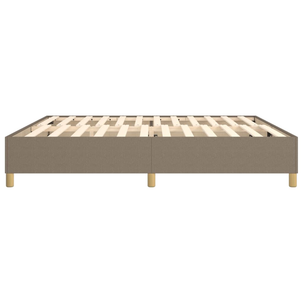 vidaXL Σκελετός Κρεβατιού Χωρίς Στρώμα Taupe 200x200 εκ.Υφασμάτινο