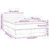 vidaXL &Kappa;&rho;&epsilon;&beta;ά&tau;&iota; Boxspring &mu;&epsilon; &Sigma;&tau;&rho;ώ&mu;&alpha; & LED &Sigma;&kappa;.&Kappa;&alpha;&phi;έ 120x190&epsilon;&kappa;. &Upsilon;&phi;&alpha;&sigma;&mu;ά&tau;&iota;&nu;&omicron;