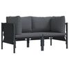 vidaXL &Epsilon;&xi;&omega;&tau;&epsilon;&rho;&iota;&kappa;ά Έ&pi;&iota;&pi;&lambda;&alpha; 2 &Tau;&epsilon;&mu;ά&chi;&iota;&omicron; &Alpha;&nu;&theta;&rho;&alpha;&kappa;ί 80 x 80 x 71 cm &Alpha;&tau;&sigma;ά&lambda;&iota;
