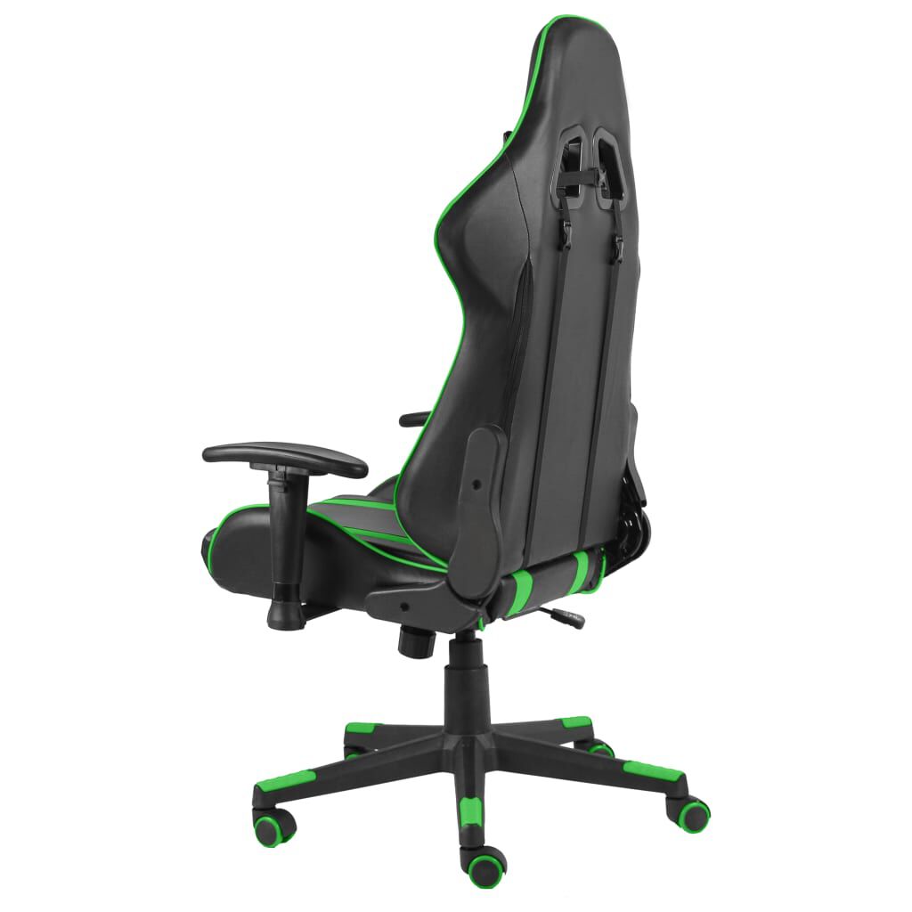 vidaXL Καρέκλα Gaming Περιστρεφόμενη Πράσινη από PVC