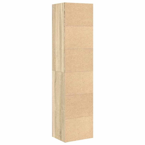 vidaXL Βιβλιοθήκη Sonoma Δρυς 31x24x127 εκ. από Επεξεργασμένο Ξύλο