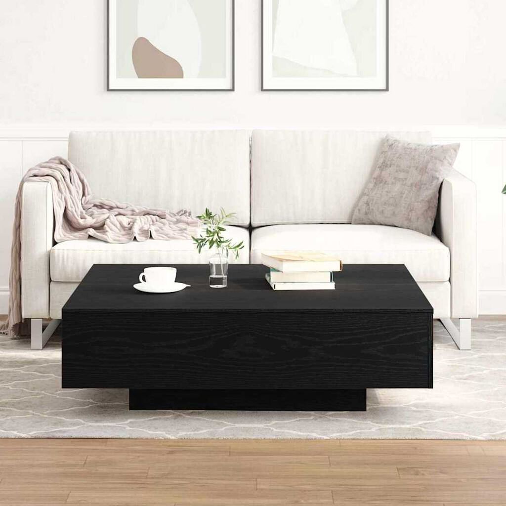 vidaXL Τραπεζάκι σαλονιού Μαύρη δρυς 100 x 100 x 31 cm