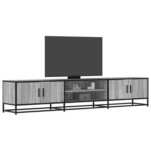 vidaXL Έπιπλο Τηλεόρασης Γκρι Sonoma 210x35x41 εκ. από Επεξεργ. Ξύλο