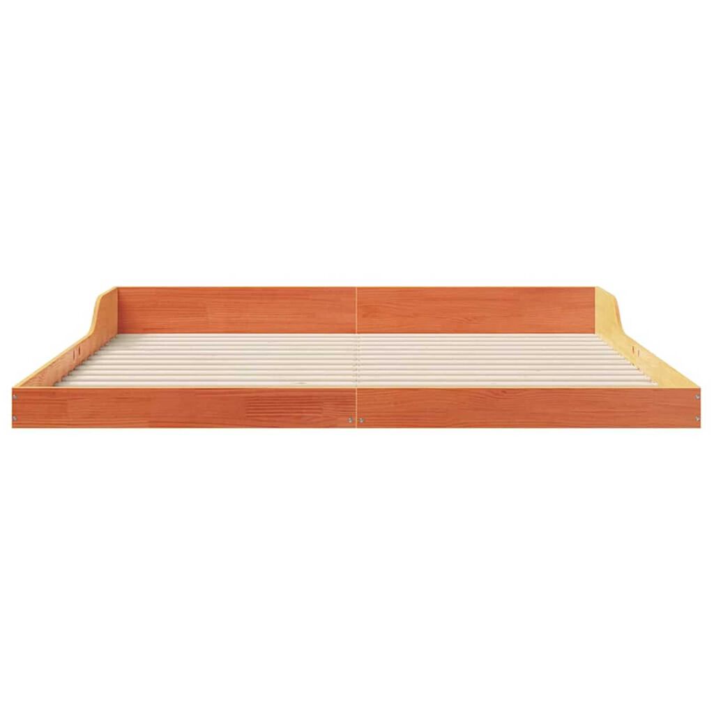 vidaXL Σκελετός Κρεβατιού Καφέ κεριού 180 x 200 cm Μασίφ ξύλο πεύκου