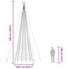vidaXL Χριστουγεννιάτικο δέντρο LED με αιχμές 1534 LED Ψυχρό Λευκό