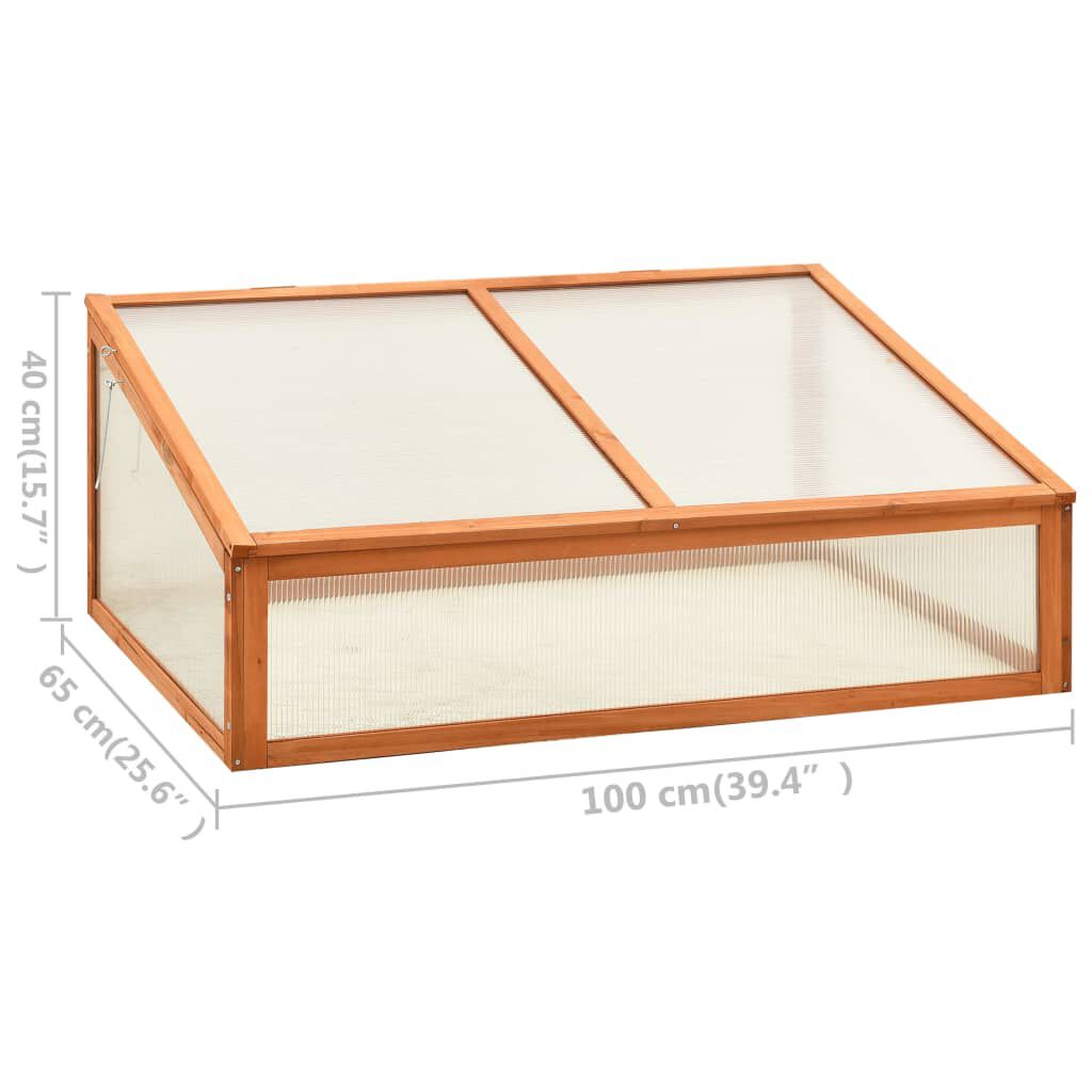 vidaXL Θερμοκήπιο 100 x 65 x 40 εκ. από Ξύλο Ελάτης