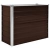 vidaXL Ζαρντινιέρα Υπερυψωμένη Καφέ 100x40x77 εκ. Γαλβανισμ. Χάλυβας