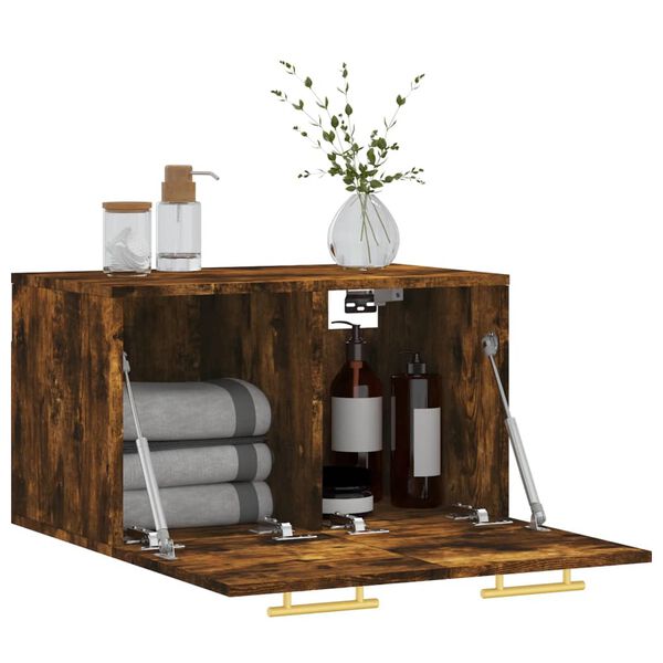 vidaXL Ντουλάπι Τοίχου Καπνιστή Δρυς 60x36,5x35 εκ. Επεξεργασμένο Ξύλο