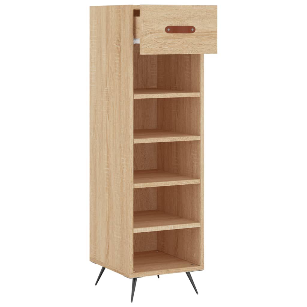 vidaXL Παπουτσοθήκη Sonoma Δρυς 30x35x105 εκ. από Επεξεργασμένο Ξύλο