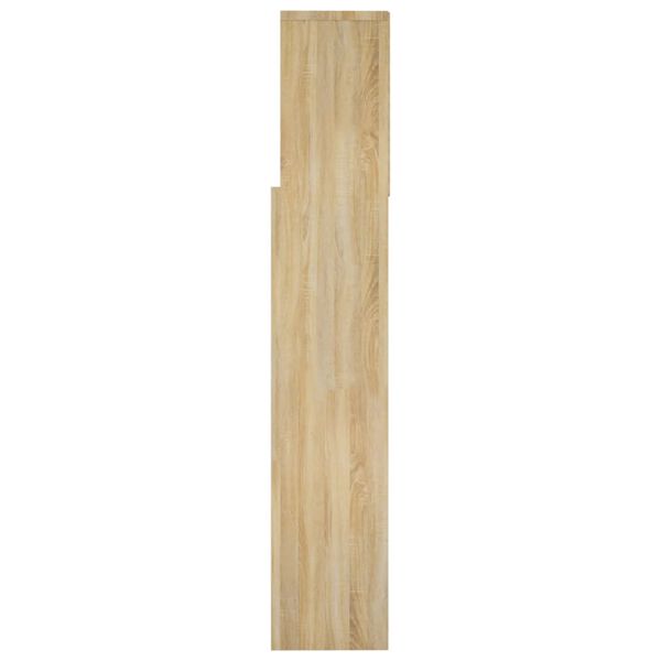 vidaXL Κεφαλάρι Με Αποθηκευτικό Χώρο Sonoma Δρυς 160 x 19 x 103,5 εκ.