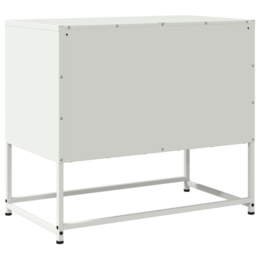 vidaXL Έπιπλο Τηλεόρασης Λευκό 68,5x39x60,5 εκ. από Ατσάλι