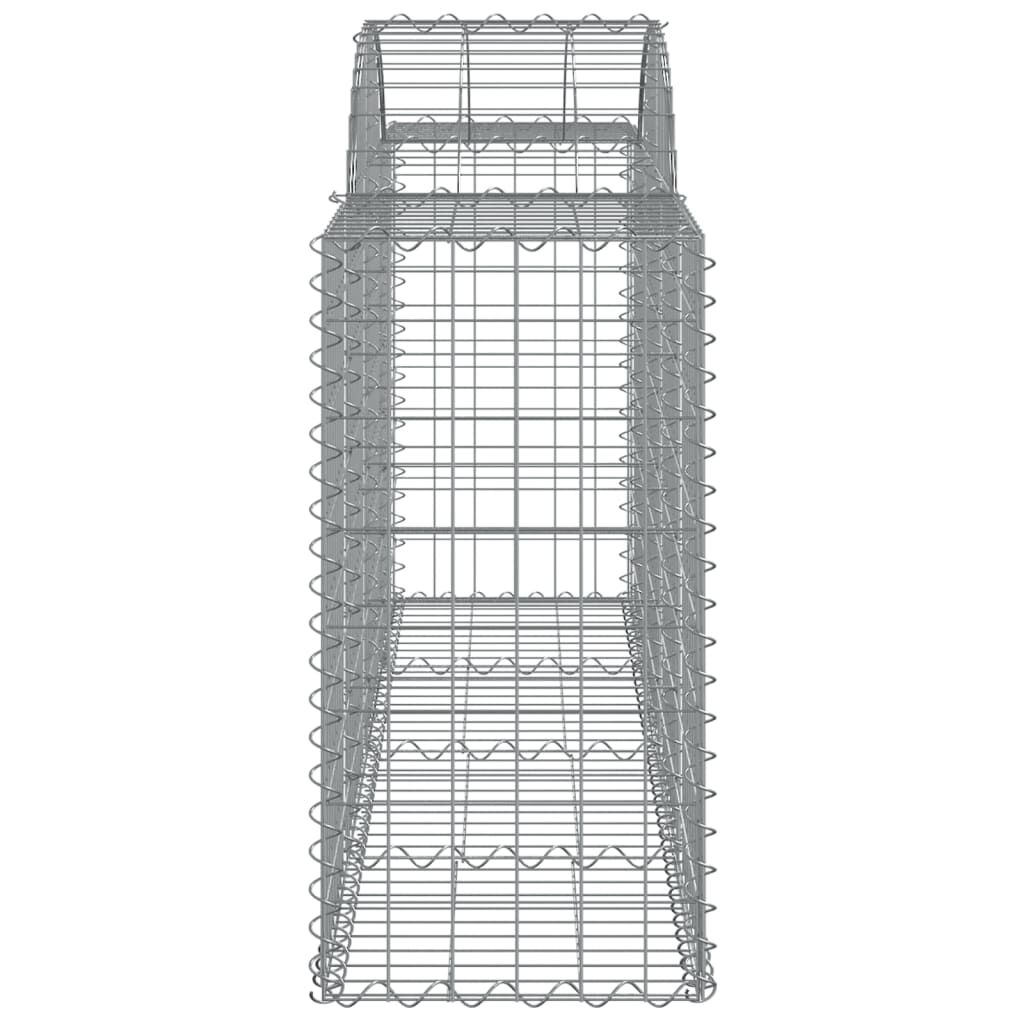vidaXL Συρματοκιβώτια Τοξωτά 12 τεμ. 200x50x80/100 εκ. Γαλβαν. Ατσάλι