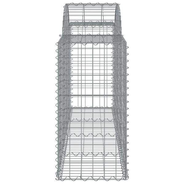 vidaXL Συρματοκιβώτια Τοξωτά 12 τεμ. 200x50x80/100 εκ. Γαλβαν. Ατσάλι