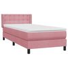 vidaXL &Kappa;&rho;&epsilon;&beta;ά&tau;&iota; Boxspring &mu;&epsilon; &Sigma;&tau;&rho;ώ&mu;&alpha; &Rho;&omicron;&zeta; 80x220 &epsilon;&kappa;. &Beta;&epsilon;&lambda;&omicron;ύ&delta;&iota;&nu;&omicron;