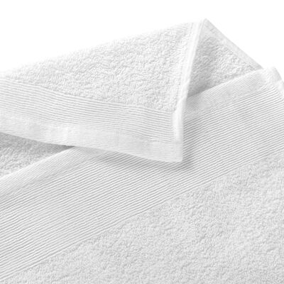 vidaXL Πετσέτες Σάουνας 10 τεμ. Λευκές 350 γρ./μ² 80x200 εκ. Βαμβάκι
