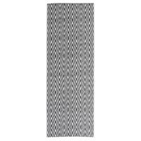 vidaXL Χαλί Εξωτερικού Χώρου Μαύρο 80 x 250 εκ. από Πολυπροπυλένιο