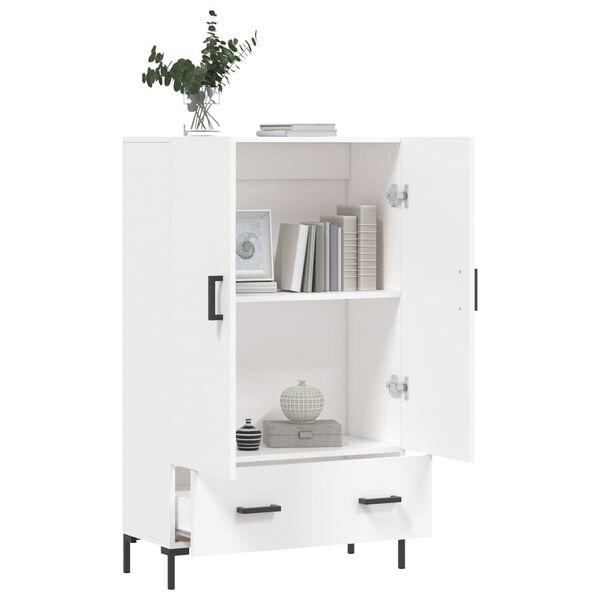 vidaXL Ντουλάπα Λευκή 69,5 x 31 x 115 εκ. από Επεξεργασμένο Ξύλο