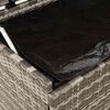 vidaXL Κουτί Αποθήκευσης Κήπου με Ρόδες 110x55x73 εκ. Συνθετικό Ρατάν