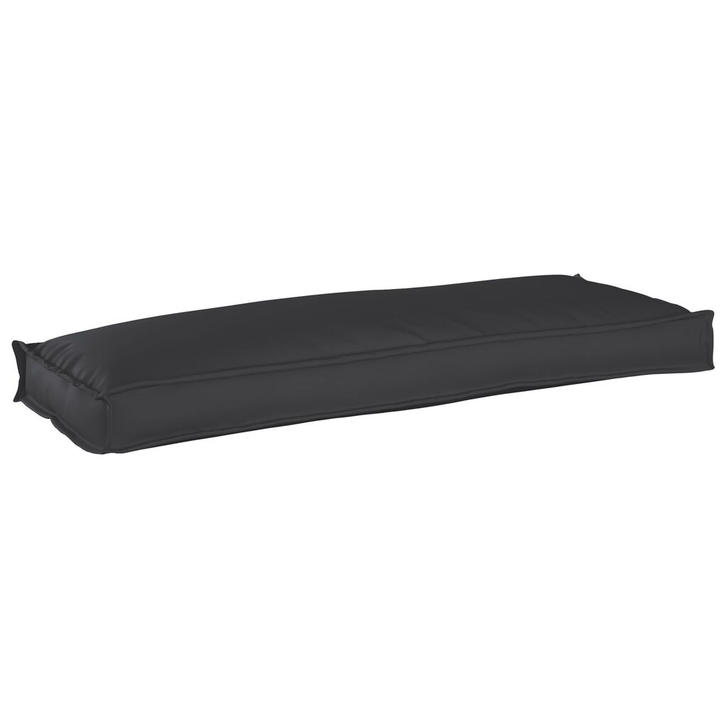 vidaXL Μαξιλάρι Παλέτας για Πάγκο Μαύρο 110x40x8 cm Oxford Fabric