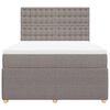 vidaXL &Kappa;&rho;&epsilon;&beta;ά&tau;&iota; Boxspring &mu;&epsilon; &Sigma;&tau;&rho;ώ&mu;&alpha; Taupe 160x200 &epsilon;&kappa;. &Upsilon;&phi;&alpha;&sigma;&mu;ά&tau;&iota;&nu;&omicron;