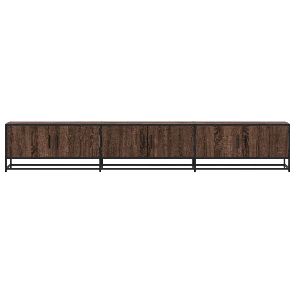 vidaXL Έπιπλο Τηλεόρασης Καφέ Δρυς 240x35x41 εκ. Επεξεργασμένο Ξύλο