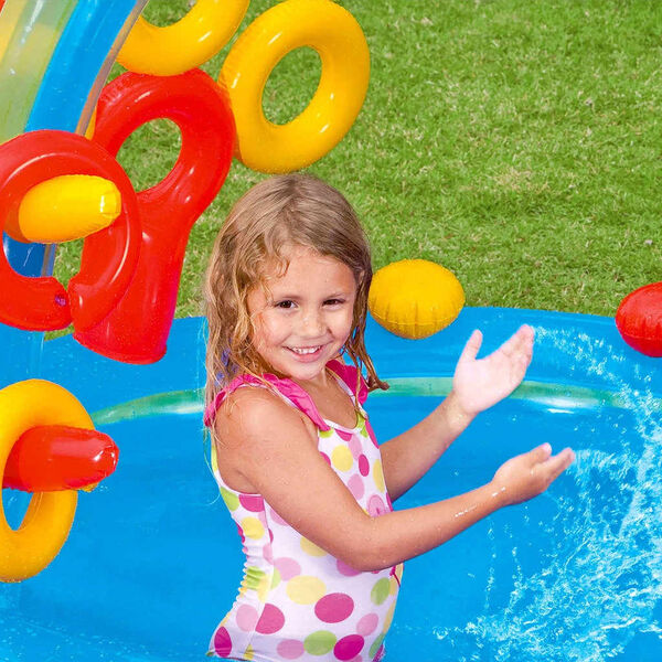 Intex Πισίνα Φουσκωτή Rainbow Ring Play Center 297x193x135 εκ. 57453NP