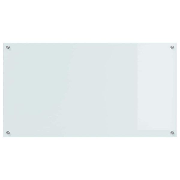vidaXL Πίσω Πάνελ Κουζίνας 2 pcs Λευκό 110 x 60 cm σκληρυμένο γυαλί