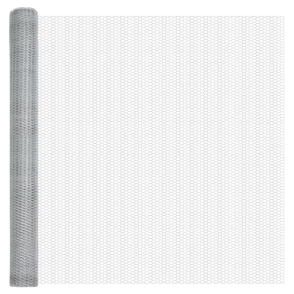 vidaXL Εξάγωνος Φράκτης 1.6x50 μέτρα Γαλβανισμένο Ατσάλι