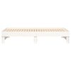 vidaXL Καναπές Κρεβάτι Συρόμενος Λευκός 2x(75x190) εκ. από Μασίφ Πεύκο