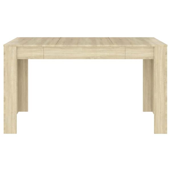 vidaXL Τραπεζαρία Sonoma Δρυς 140 x 74,5 x 76 εκ. Επεξεργασμένο Ξύλο