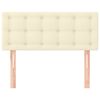 vidaXL Κεφαλάρι Κρεβατιού Κρεμ 80 x 5 x 78/88 εκ. από Συνθετικό Δέρμα