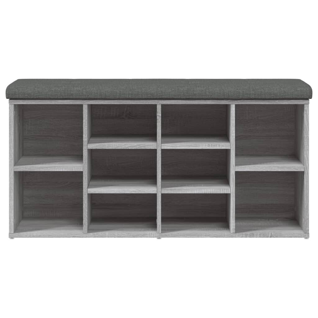 vidaXL Παπουτσοθήκη Γκρι Sonoma 102x32x50 εκ. από Επεξεργασμένο Ξύλο