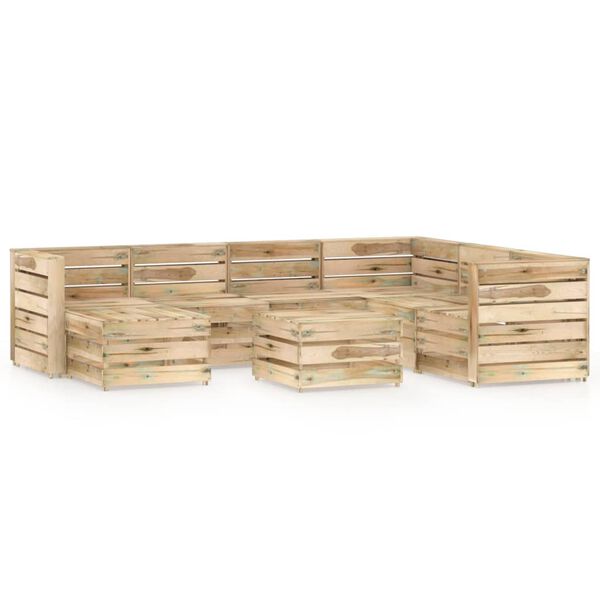 vidaXL &Sigma;&alpha;&lambda;ό&nu;&iota; &Kappa;ή&pi;&omicron;&upsilon; 8 &Tau;&epsilon;&mu;&alpha;&chi;ί&omega;&nu; &alpha;&pi;ό &Pi;&rho;ά&sigma;&iota;&nu;&omicron; &Epsilon;&mu;&pi;&omicron;&tau;&iota;&sigma;&mu;έ&nu;&omicron; &Xi;ύ&lambda;&omicron; &Pi;&epsilon;ύ&kappa;&omicron;&upsilon;