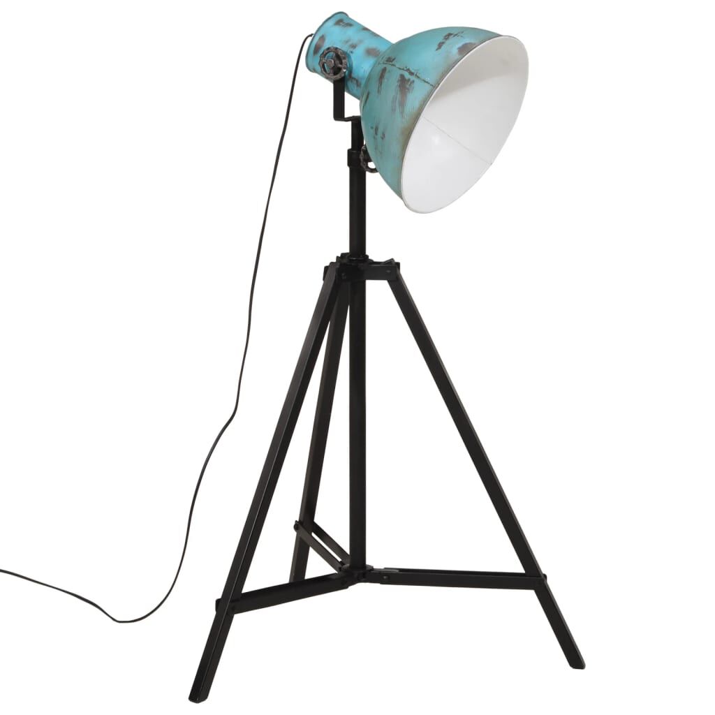 vidaXL Φωτιστικό Δαπέδου 25 W Αντικέ Μπλε 61x61x90/150 εκ. Ε27