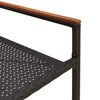 vidaXL Καρέκλες κήπου που σωριάζονται 2 pcs Μαύρο και Καφέ