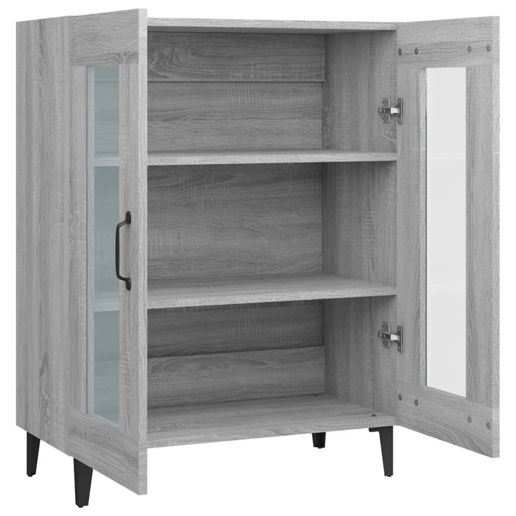 vidaXL Ντουλάπι Γκρι Sonoma 69,5 x 34 x 90 εκ. από Επεξεργασμένο Ξύλο