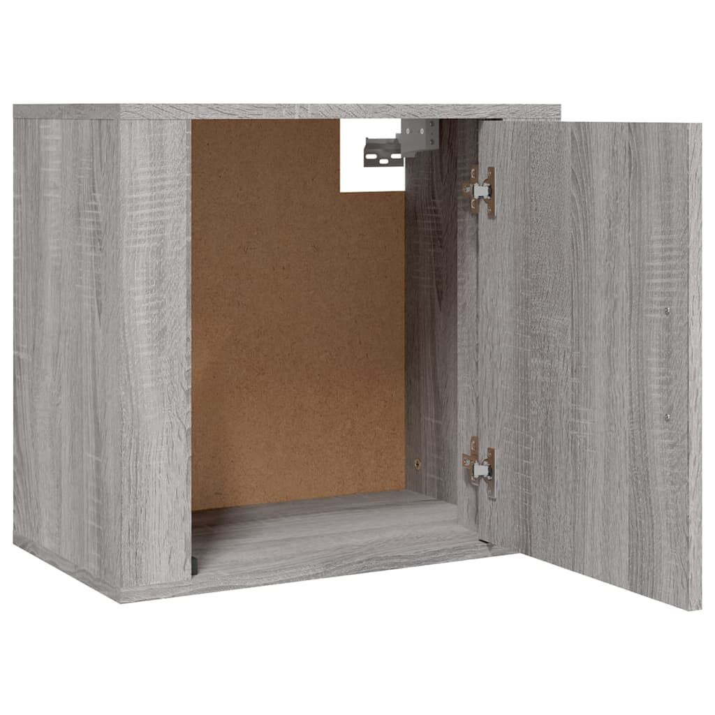 vidaXL Κομοδίνα Επιτοίχια Γκρι Sonoma 50x30x47 εκ.
