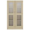 vidaXL Βιτρίνα Χρώμα Sonoma Δρυς 82,5 x 30,5 x 150 εκ. Επεξ. Ξύλο
