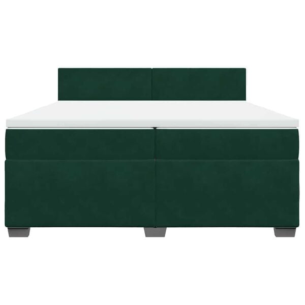 vidaXL &Kappa;&rho;&epsilon;&beta;ά&tau;&iota; Boxspring &mu;&epsilon; &Sigma;&tau;&rho;ώ&mu;&alpha; &Sigma;&kappa;&omicron;ύ&rho;&omicron; &Pi;&rho;ά&sigma;&iota;&nu;&omicron; 200x200&epsilon;&kappa;. &Beta;&epsilon;&lambda;&omicron;ύ&delta;&iota;&nu;&omicron;
