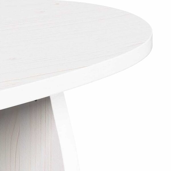 vidaXL Τραπεζάκι σαλονιού Λευκό 80 x 40 x 35 cm Μασίφ ξύλο πεύκου