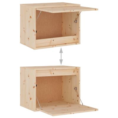 vidaXL Βοηθητικό Ντουλάπι 45 x 30 x 35 εκ. από Μασίφ Ξύλο Πεύκου