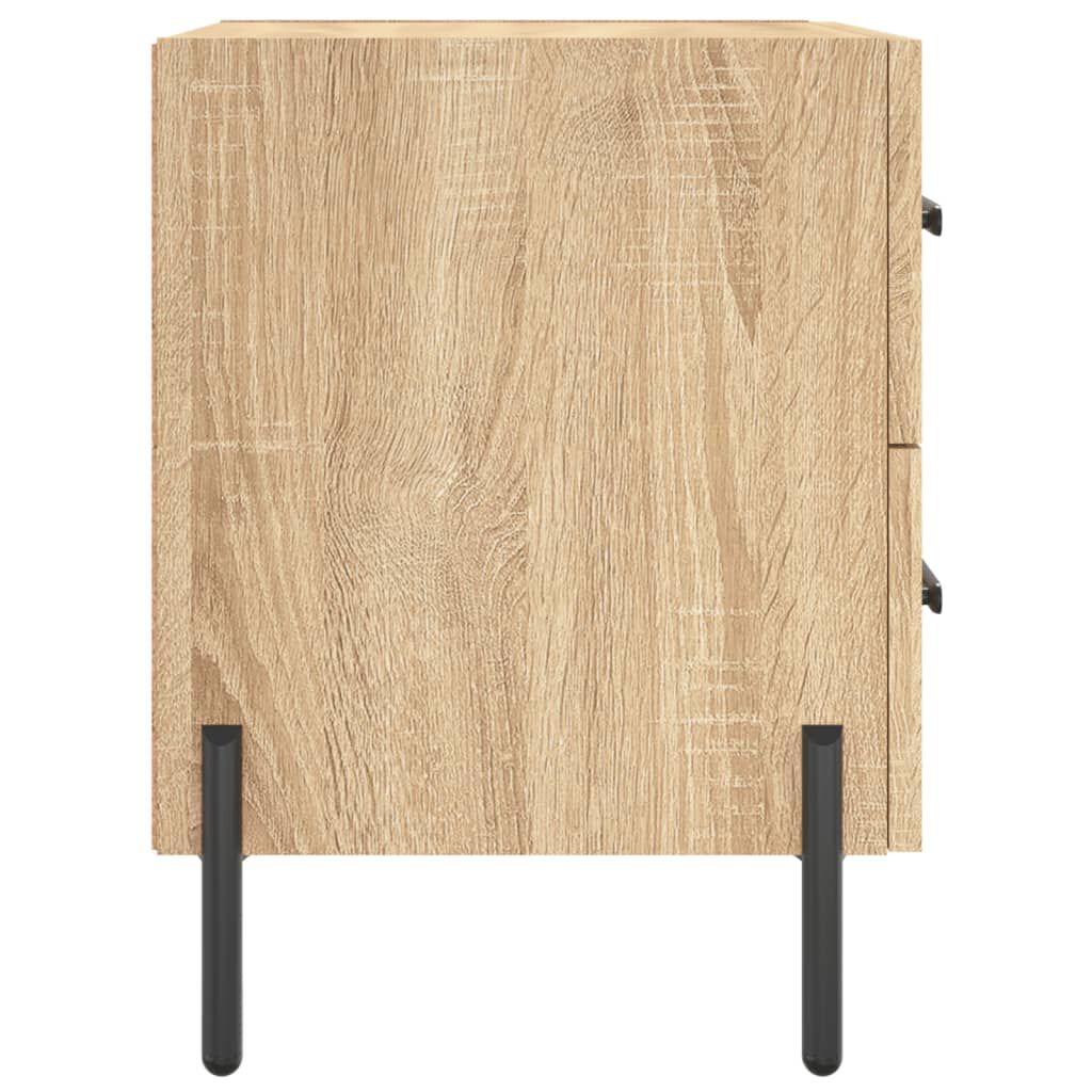 vidaXL Κομοδίνα 2 τεμ. Sonoma Δρυς 40 x 35 x 47,5 εκ. Επεξεργ. Ξύλο