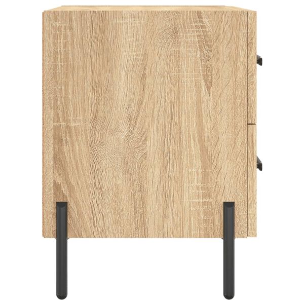 vidaXL Κομοδίνα 2 τεμ. Sonoma Δρυς 40 x 35 x 47,5 εκ. Επεξεργ. Ξύλο